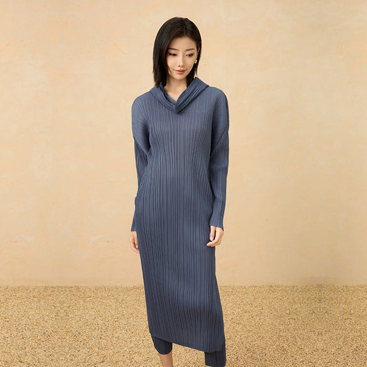 Folded Series High Quality Super Anti-Aging Slimming Dress Elegant Women's Skirt Fashionable Slim Fit