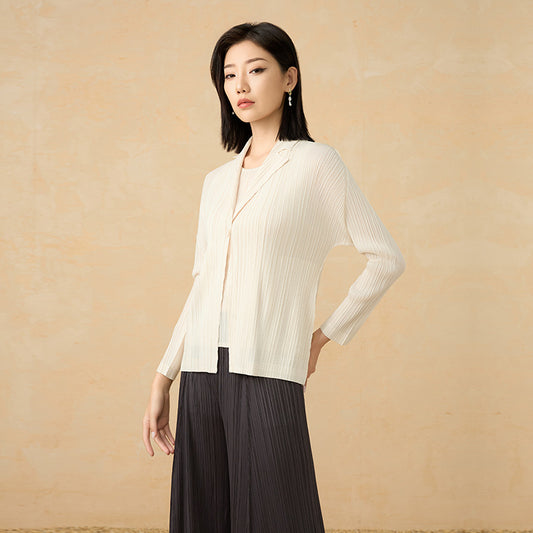 Women Open Stitch Solid Color Outwear New 2025 Fashion Female Casual Loose Fashion Tops