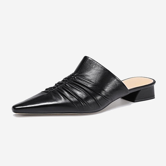 Footwear Shoes Slides Elegant Women Pumps Shoes Fashion Pointed Toe Ladies High Heels Shoes Female Slip on Mules