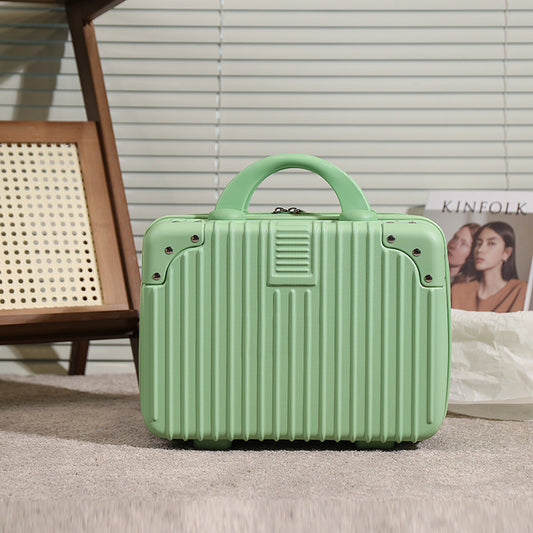 14 inch Mini Travel Suitcase Cosmetic Box Password Box Hand Luggage Organizer Makeup Case Small Boarding Case