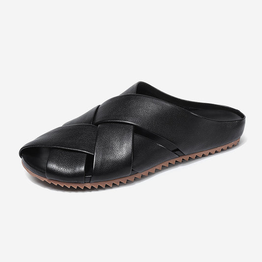 Women's Outerwear Slippers Korean Style Trendy Shallow Mouth Design Mary Jane Shoes Mules Ladies' Casual Flats