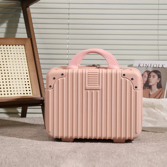 14 inch Mini Travel Suitcase Cosmetic Box Password Box Hand Luggage Organizer Makeup Case Small Boarding Case