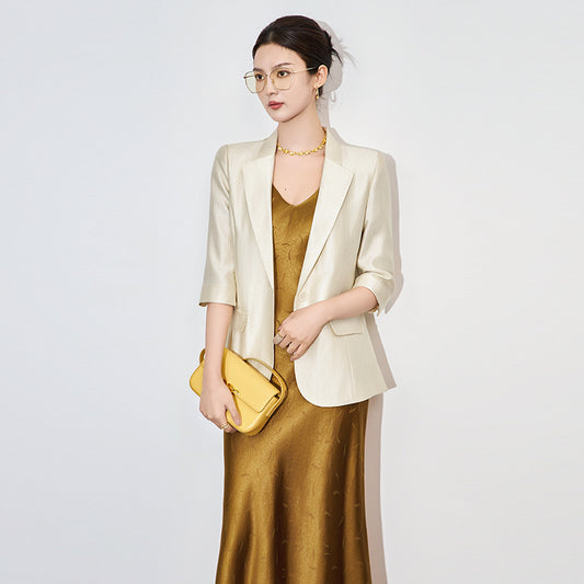 New Women's Temperament Vinegar Coat, Women's Spring and Summer High-end Office Work Clothes