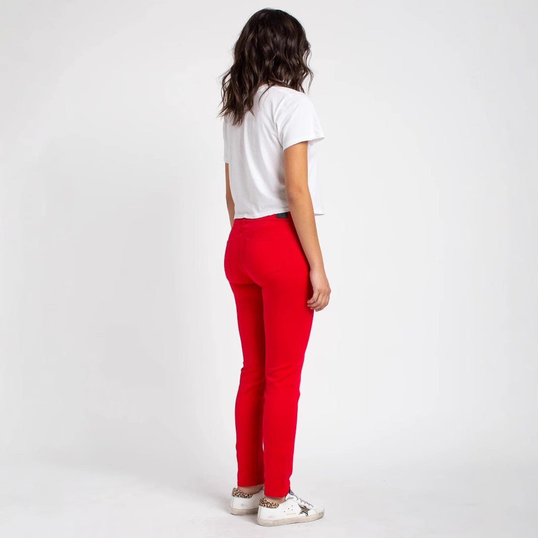 Women's Skinny Pants Solid Color Stretch Slim Pencil Trousers Push Up Pants Sculpture Pants