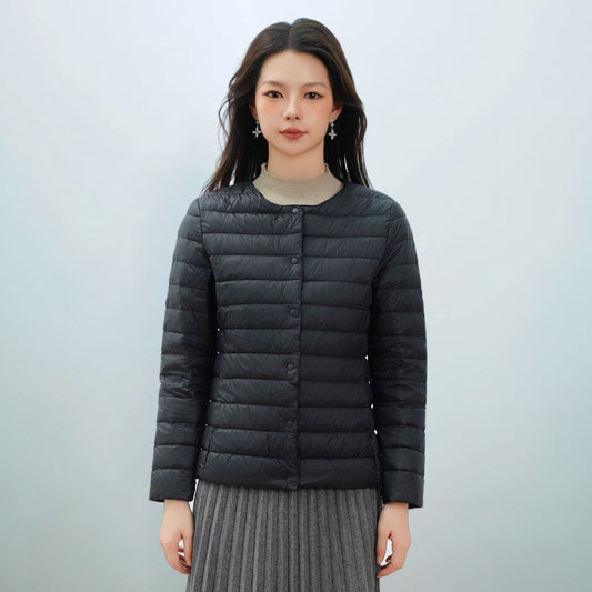 Lightweight Design Women's Down Coats Warm Hooded Fashionable Overwear Autumn Winter Simple Daily Female Jackets