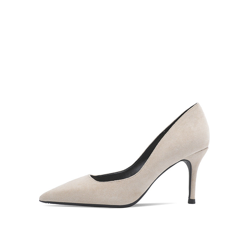Woman Shoes Shallow High Heels Luxury Women's Shoes Pointed Toe Black Sexy Office Prom Shoes