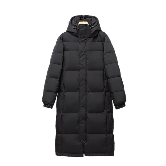 Winter Women 90% White Duck Down Jacket Female Thick Hooded Long Parkas Oversized Snow Coat