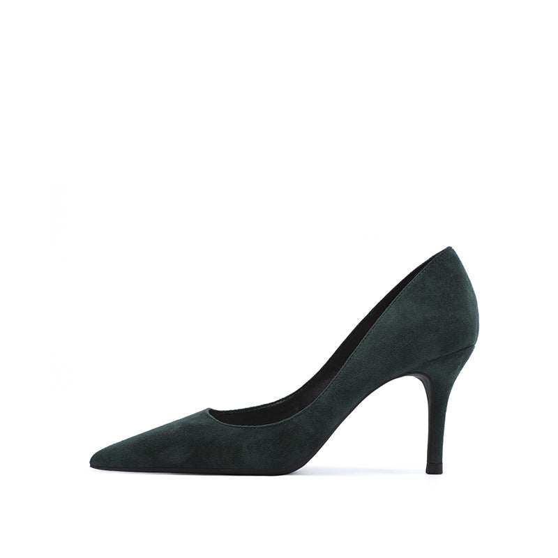 Woman Shoes Shallow High Heels Luxury Women's Shoes Pointed Toe Black Sexy Office Prom Shoes