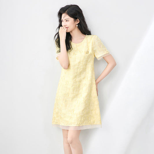 Women's Sequin Mini Dress Summer Evening Casual Woman Short Dresses 2025 New Collection Embroidered Clothing