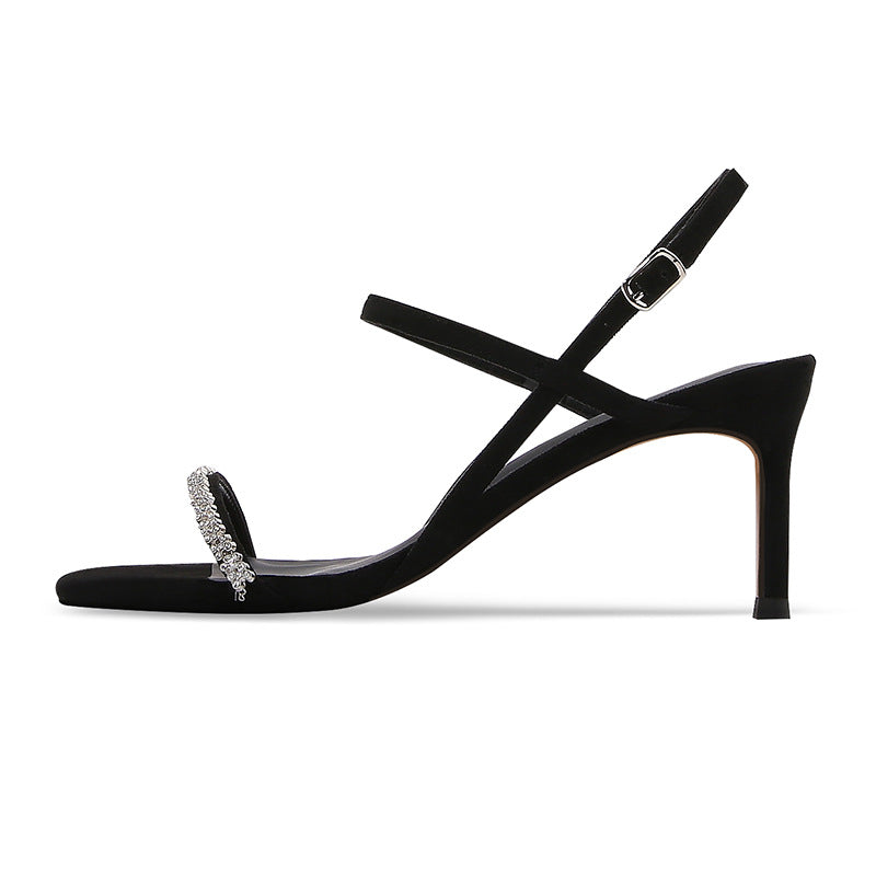 Women White Sandals Summer Fashion Sexy Thin High Heels Gladiator Sandal Narrow Band Party Dress Pumps Shoes