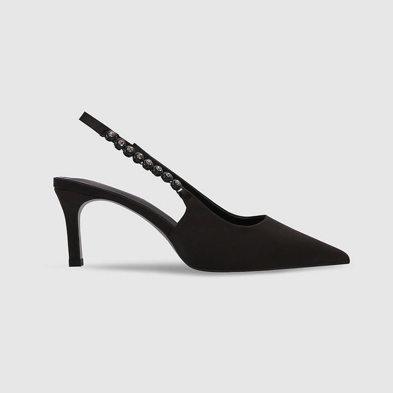 Women's Pumps Sexy Pointed High Heels Silver Leather Party Pumps Fashion Elegant Dress Shoes