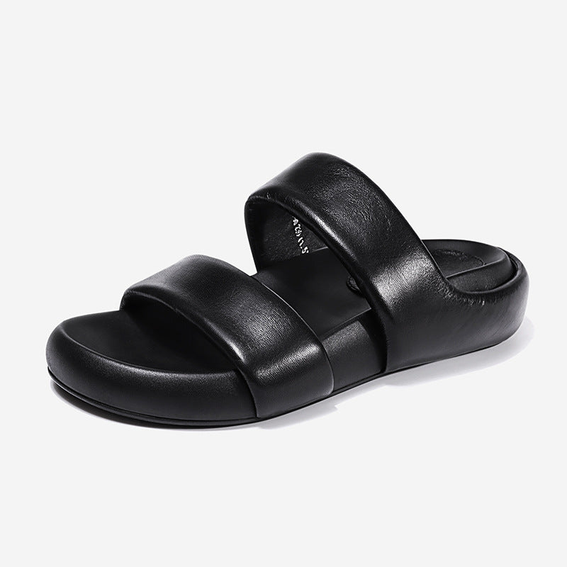 Women Summer Thick Platform Soft Sole Outdoor Slides Woman Beach Casual Slip On Sandals Shoes