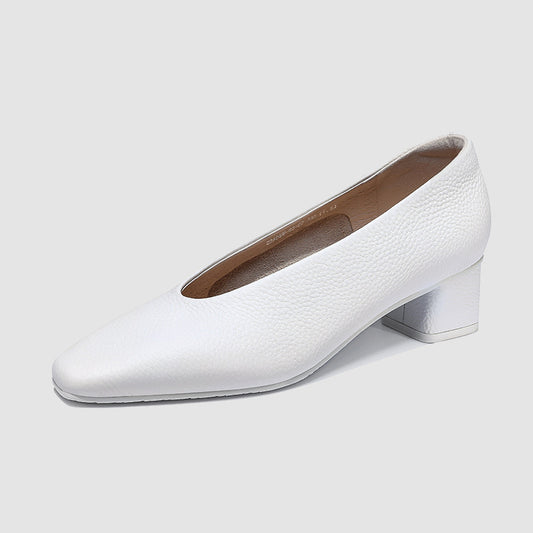 Fashion High Heels Women Pumps Shoes Sexy News Cow Leather Party Summer Pointed Toe Office Shoes Dress