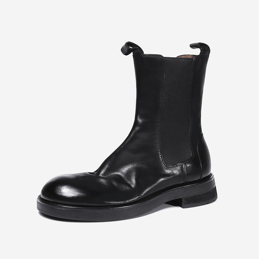 Women Boots British Style Retro Chelsea Boots Autumn/winter New Thick Soled Square Toe Anti Slip Chimney Boots