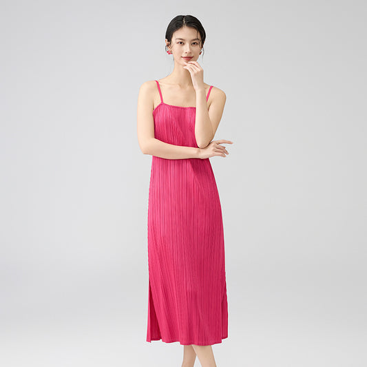 Summer New Premium Sense Hundred One-Shoulder Adjustable Camisole Dress