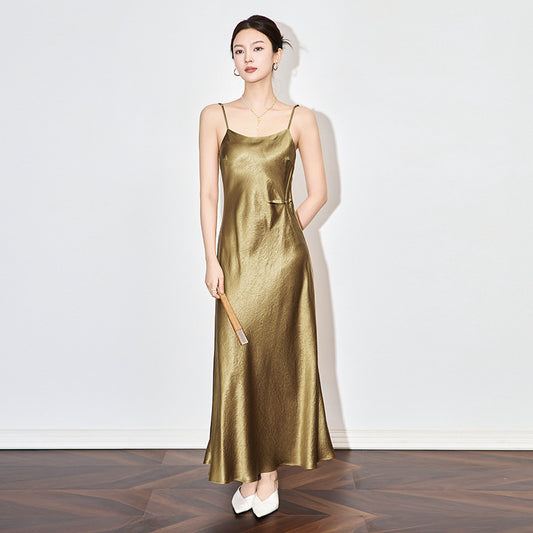New Women's Sveless Minimalist Slim Fit Long Dress, Spring and Summer Backless High Waisted Vest, Women's Sexy Birthday