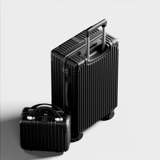Durable Lage Suitcase for Travel Faionable Trendy Polyester ex Zipper Closure Universal Wheel Carry on Bag