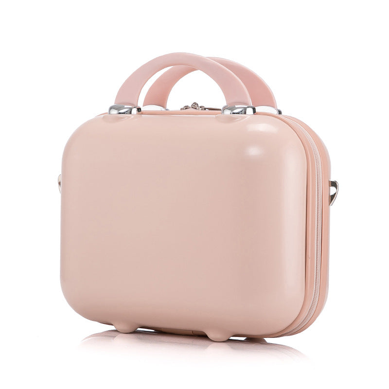 14 Inches Small Fashion Durable Storage Box Multiple Candy Color Hand Makeup Bag Mini Suitcase Portable
