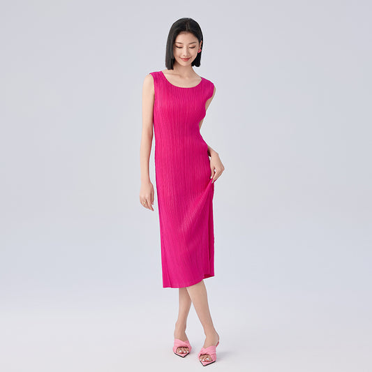 Summer New Senior Sense of Sleeveless Fashion Elegant Temperament Slim Thin Long Dresses