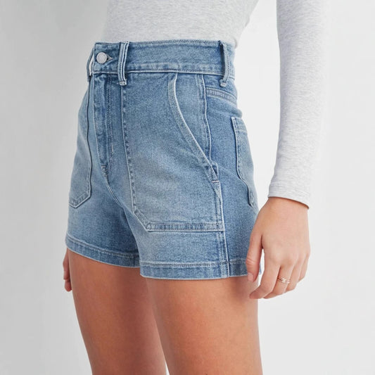 Fashion Broken Holes Splicing Cloth Denim Shorts Women Folded Legs Three Quarter Pants Female Casual Trend Streetwear Mini Jeans